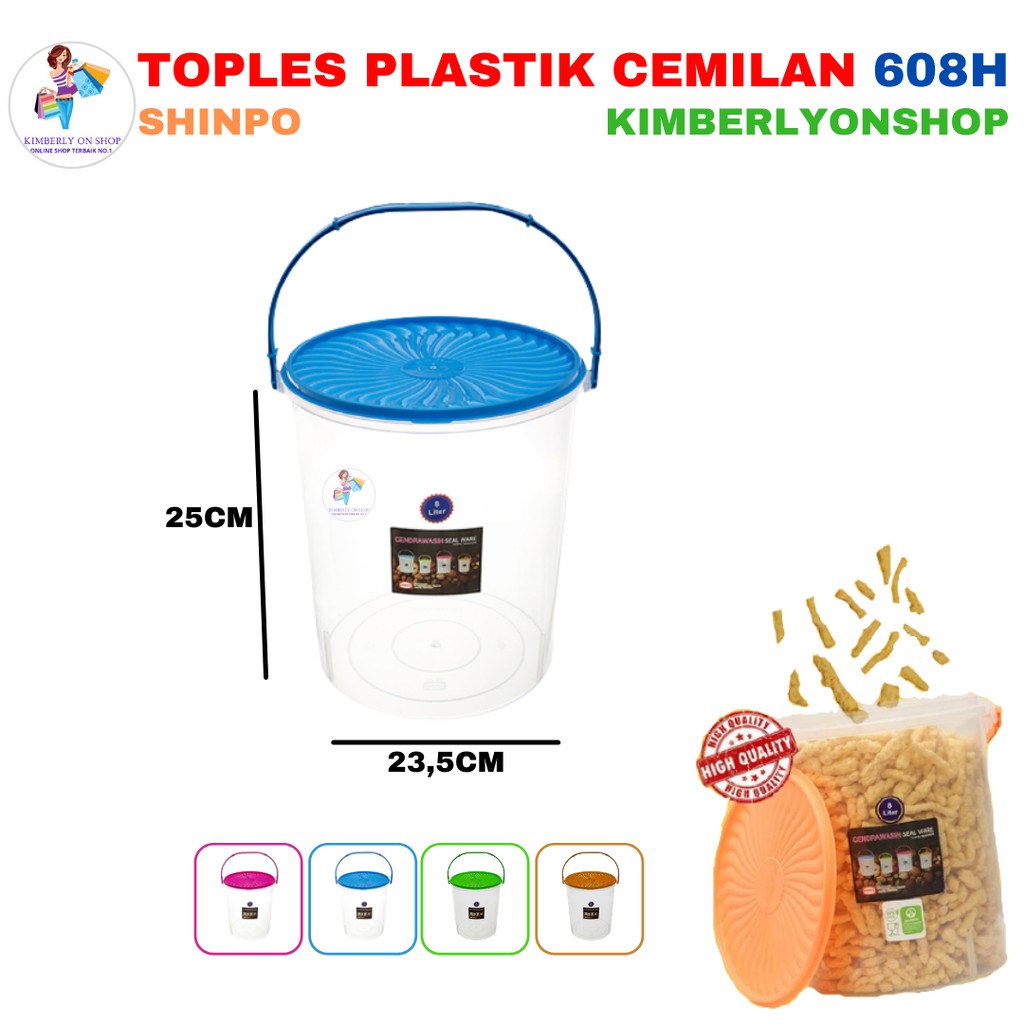 Toples Plastik Sealware Cendrawasih Tempat Kerupuk Peyek 608 H Shinpo