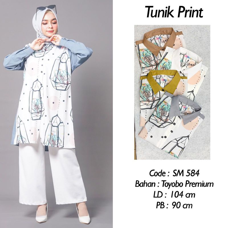 Tunik Printing Toyobo Premium Best quality