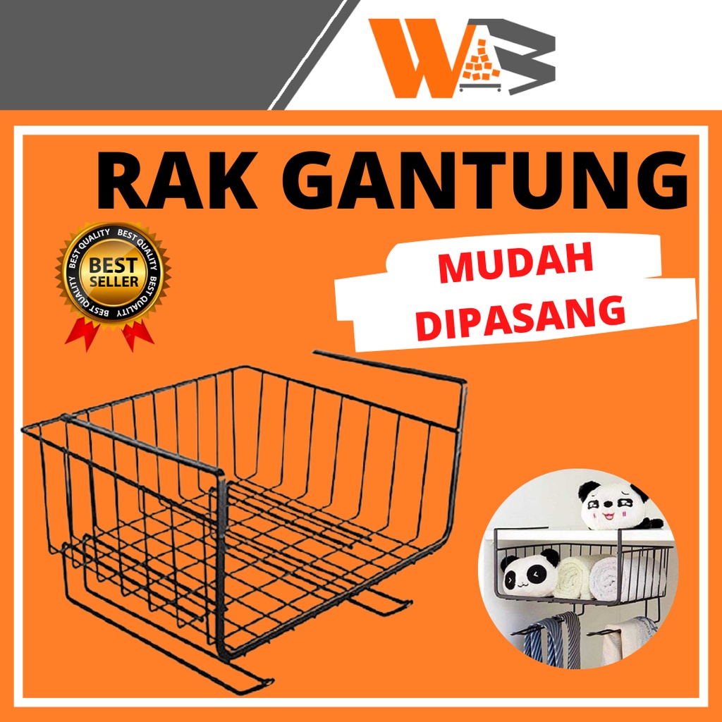 COD Rak Gantung Serbaguna Rak Dapur Besi Serbaguna Rak Gantung Lemari Tambahan D58