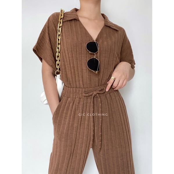 [GIC] Maudy Long Set-Brown
