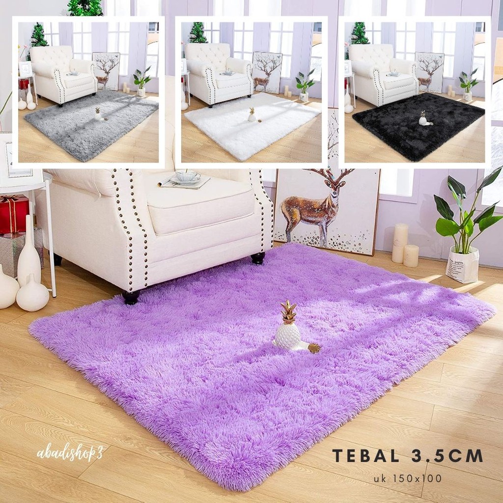 Karpet bulu 100x150 tebal 3.5cm | Shopee Indonesia