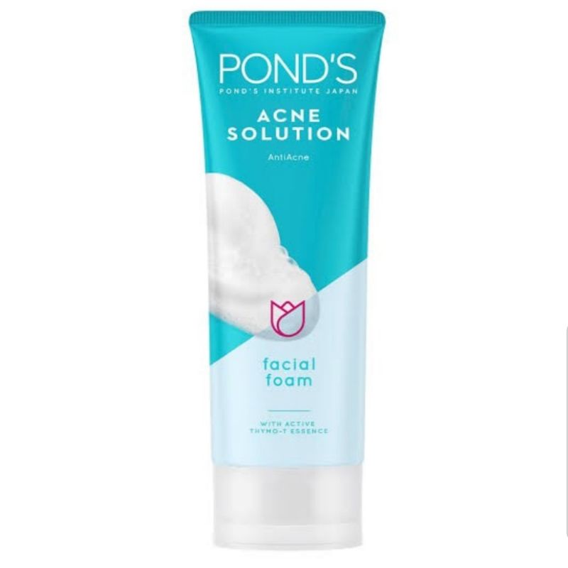 Ponds Acne Solution Facial Foam 100 g / Sabun Wajah / Sabun Wajah Ponds