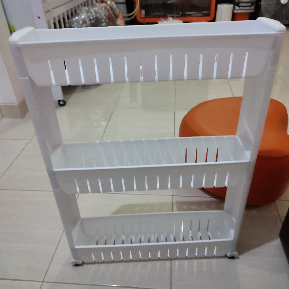 Shabbhy Rak Dorong Sudut Alat Dapur Kamar Mandi Organizer