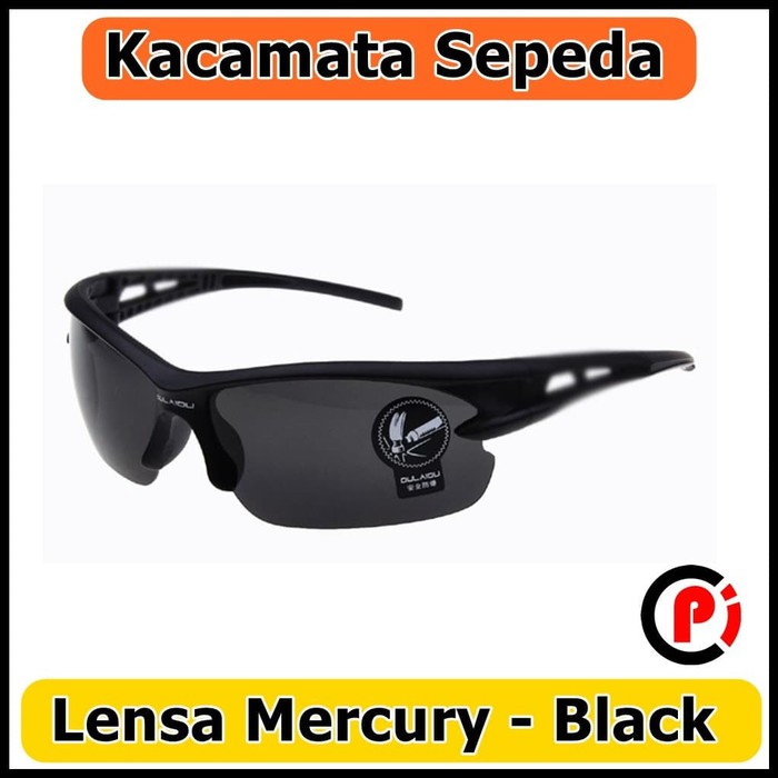 Kacamata Kaca Mata Sepeda Lensa Mercury 3015 Black