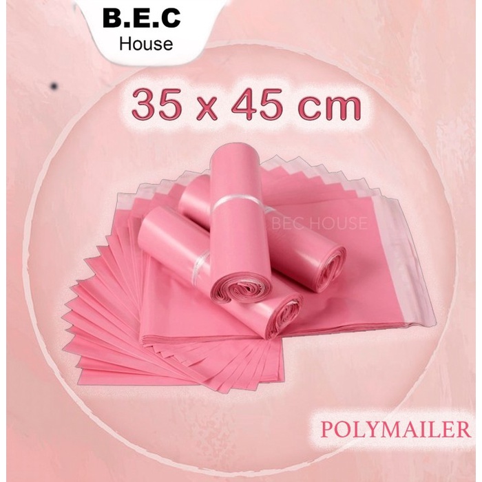 

MENYURAT-SURAT- 35X45PINK 100LEMBAR PLASTIK POLYMAILER PLASTIC PACKING POLY MAILER - PINK -SURAT-