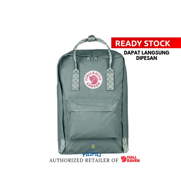 Tas Ransel Laptop Kanken ORIGINAL 15¨Frost Green Chess Pattern
