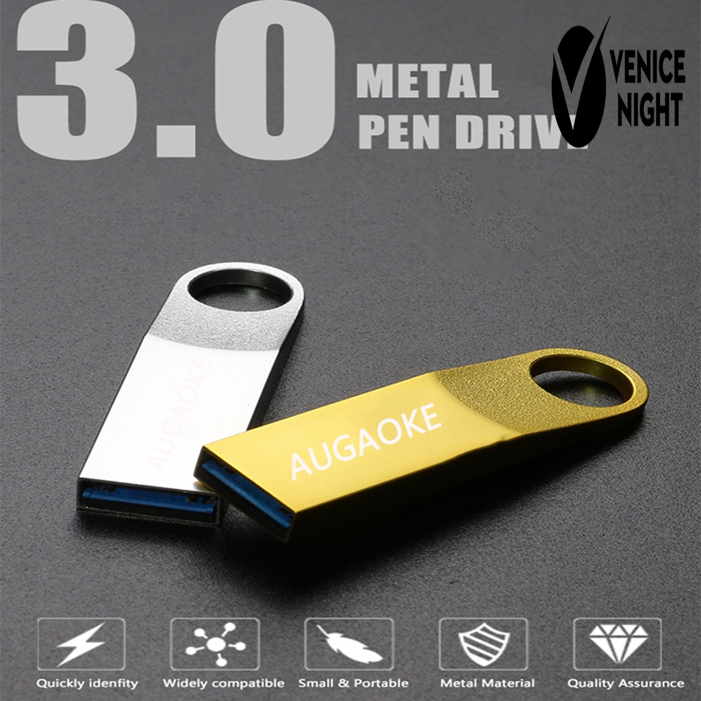 (SF) Flashdisk USB 3.0 256GB 512GB 1TB 2TB AUGAOKE G2 Bahan Metal Untuk PC