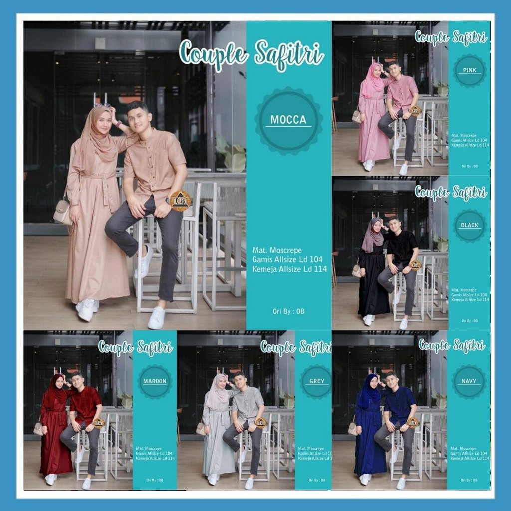 SARIMBIT LEBARAN (2020) HAFIZ&HAFIZAH FAMILY GAMIS PLUS KHIMAR- BAJU COUPLE KELUARGA TERBARU