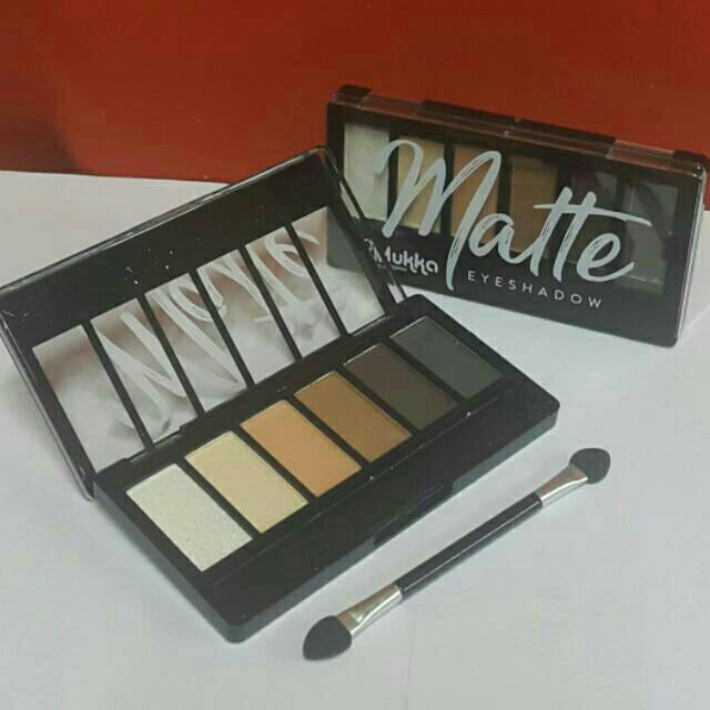 Eyeshadow Matte Mukka 6 Warna