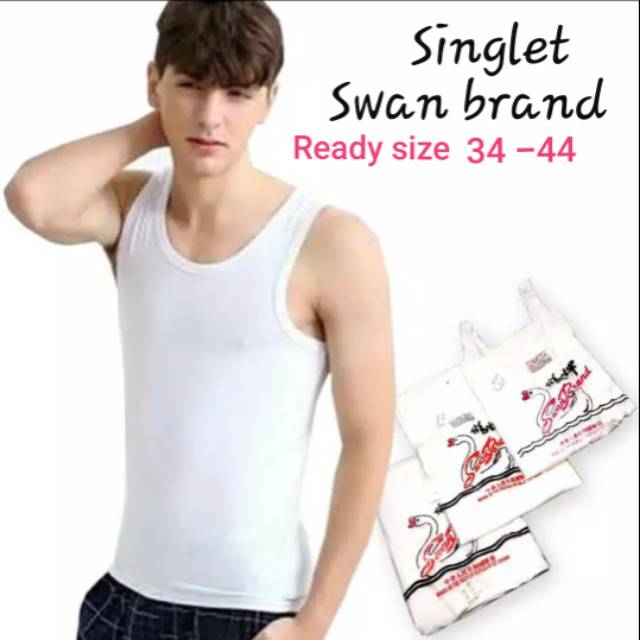 Jual Kaos Dalam Pria / Singlet Pria Swan Brand | Shopee Indonesia