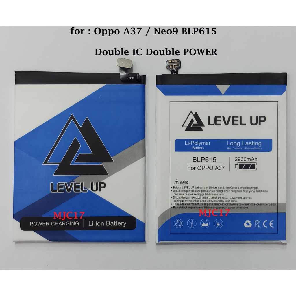 BATERAI OPPO A37 NEO9 BLP615 LEVEL UP DOUBLE IC DOUBLE POWER