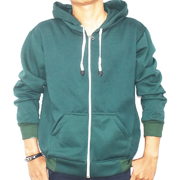 SWEATER POLOS JAKET HOODIE ZIPPER SIZE M - XXL ( PRIA &amp; WANITA )( UNISEX )