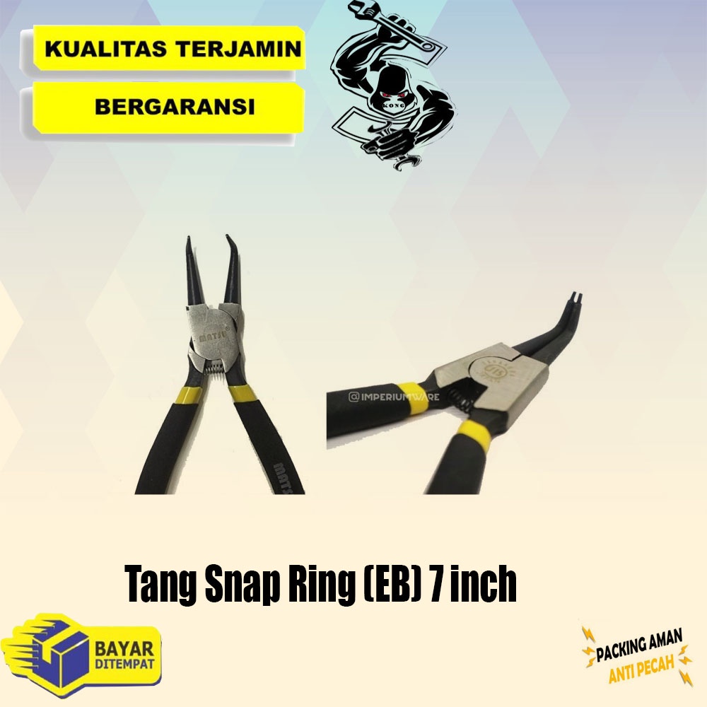 Tang Snap Ring 7" MATSU Lurus Buka Ke Luar / Snap Ring 7" External