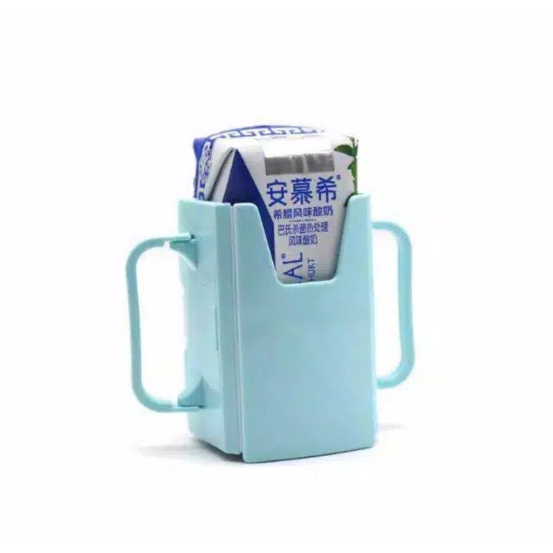 MILK JUICE BOX HOLDER | TEMPAT SUSU KOTAK | GELAS PEGANGAN SUSU KOTAK ANAK | FOLDABLE CUP