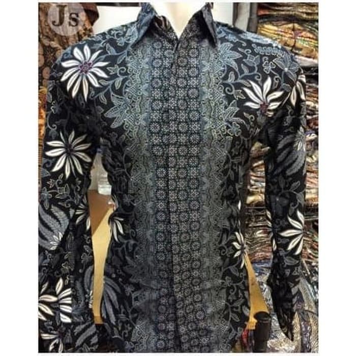 KEMEJA BATIK PRIA / KEMEJA MOTIF BATIK LENGAN PANJANG DAN LENGAN PENDEK MOTIF PISANG SILVER