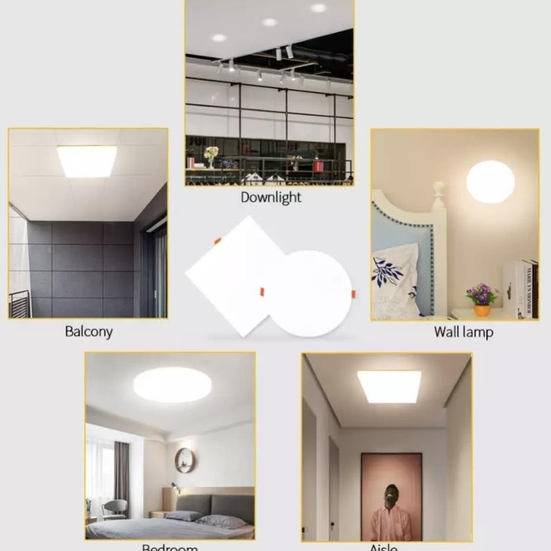 Lampu LED Downlight panel outbow bulat kotak plafon frameless 9w - 36W - 36WATT BULAT