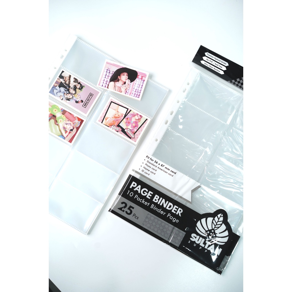 

SULTAN PAGE BINDER PC - PHOTOCARD SLEEVE BINDER KPOP 10 SLOT