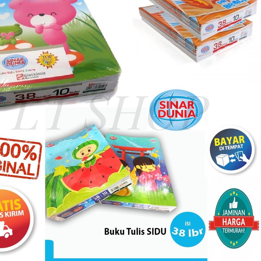 

정 1 PACK ISI 10 BUKU TULIS BERGARIS SIDU 38 LEMBAR Terbaik