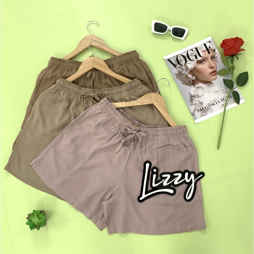 Lizzy - CELANA PENDEK POLOS RAYON