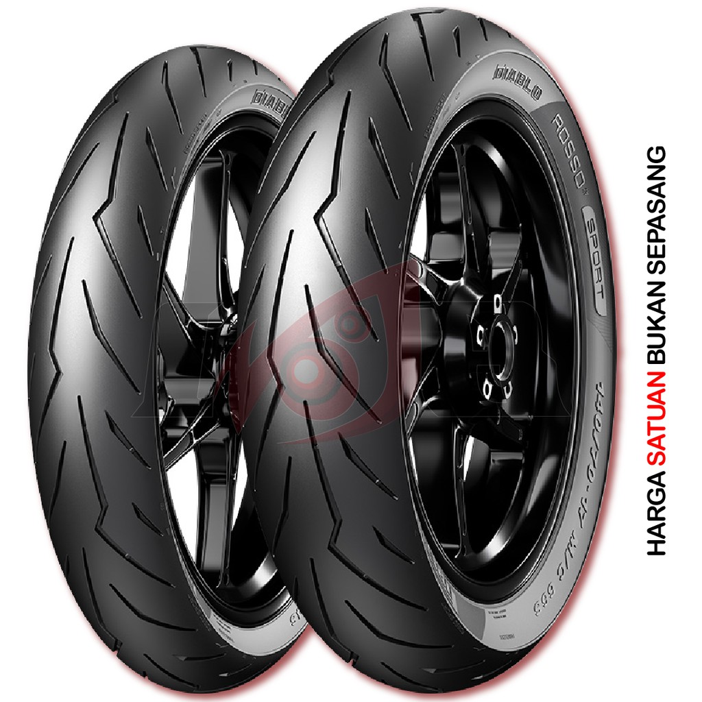 Pirelli 90/80-17 Diablo Rosso Sport Rear Ban Tubeless Belakang Motor