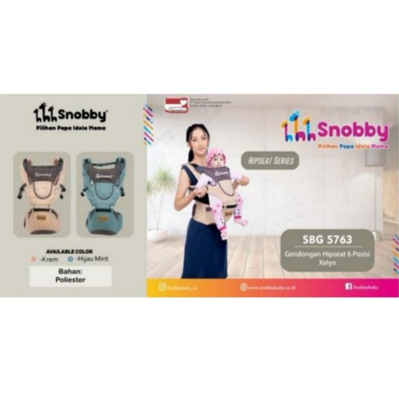 Snobby Gendongan Hipseat 6 Posisi Saku Print Xelyn Series