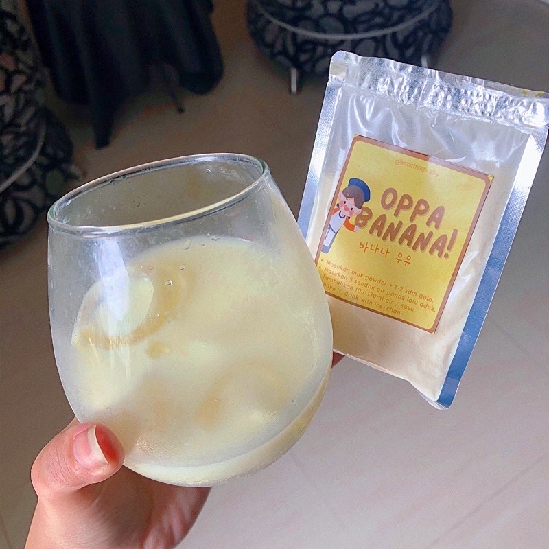 

Bubuk Minuman 1kg Oppa Banana Milk Korea Susu Mishugaru Coklat Matcha
