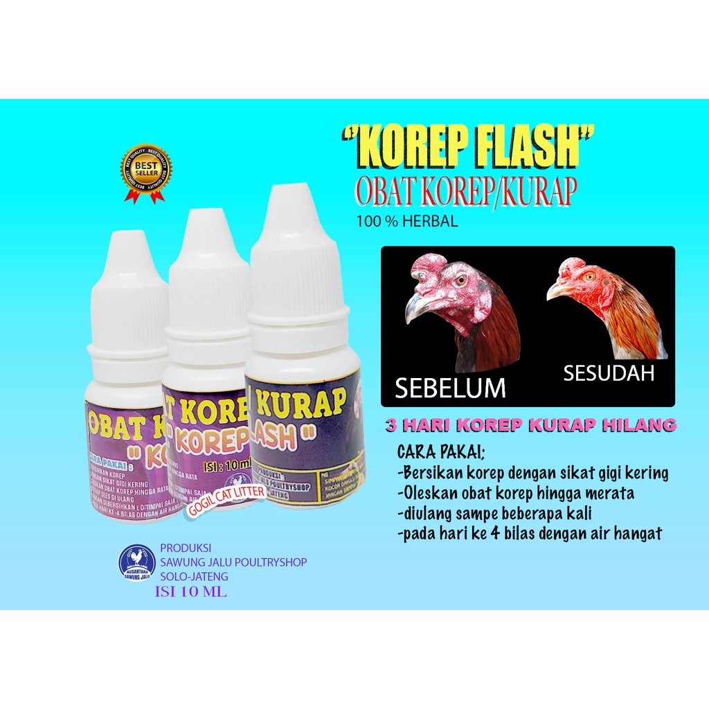OBAT KOREP,KURAP AYAM KOREP FLASH-(OBAT,VITAMIN,DOPING,AYAM ADUAN,JAGO,PETARUNG,PENGGEMUK AYAM,AYAM 