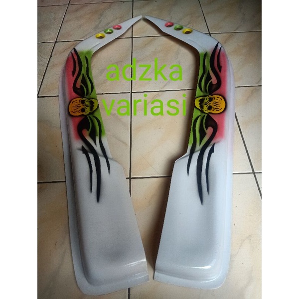 talang air mobil Isuzu Elf model lukis air brush