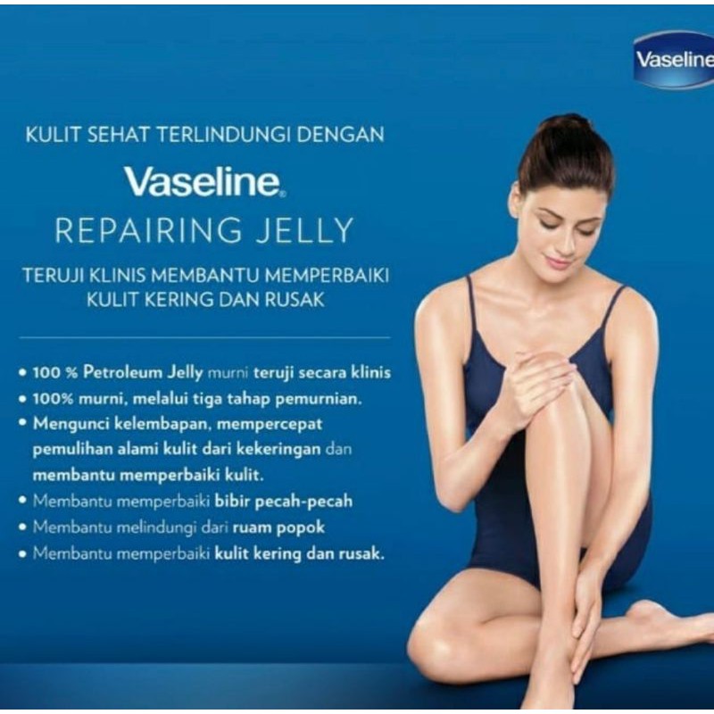 Vaseline Repairing Jelly cocok untuk kilit kering