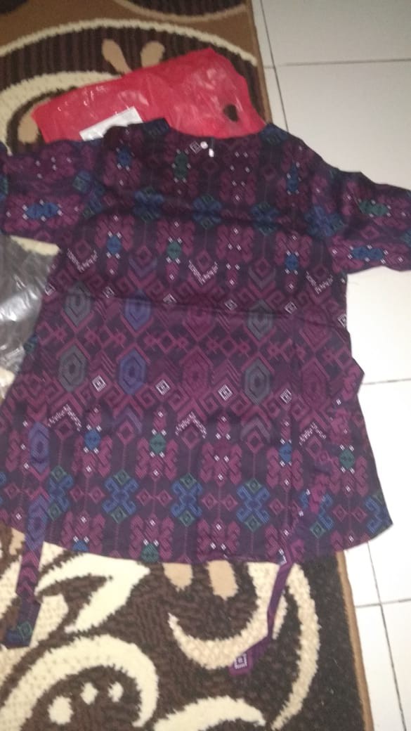 Couple Batik Modern Songket Slimfit Terlaris Ayah Anak Ibu