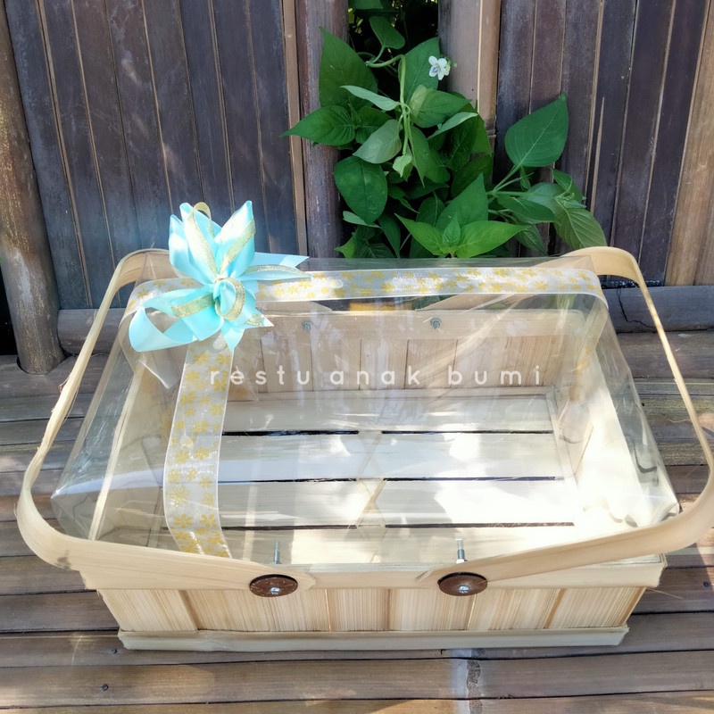 

Keranjang Bambu Parcel 20x30/hantaran/nikahan/seserahan/hampers/bingkisan/wedding/hadiah/giftbox/keranjang/wadah makanan/gift/sembako/roti/cake/nasi/catering/nasi box/food/lamaran/tradisi/craft