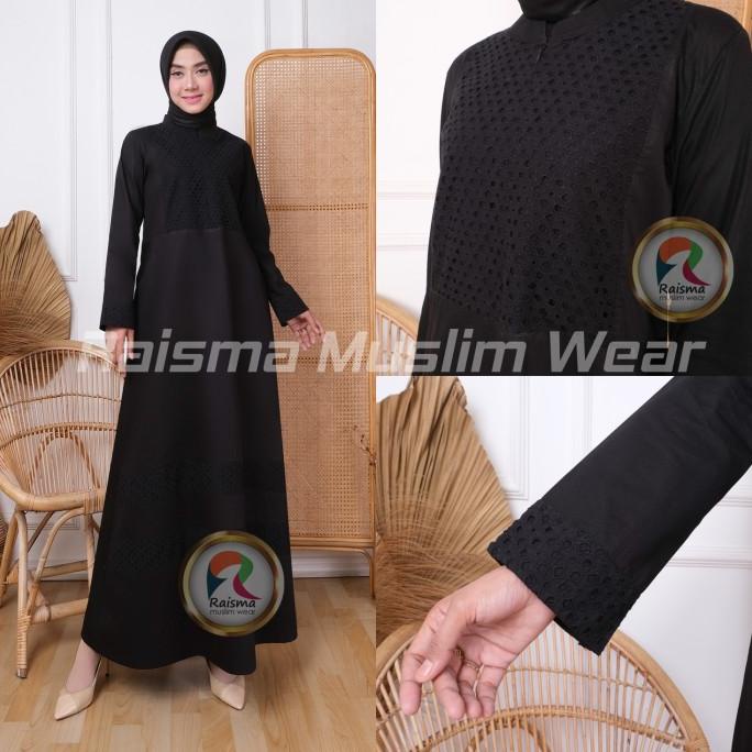 Baju Gamis Hitam / Gamis Hitam Polos / Gamis Hitam Katun