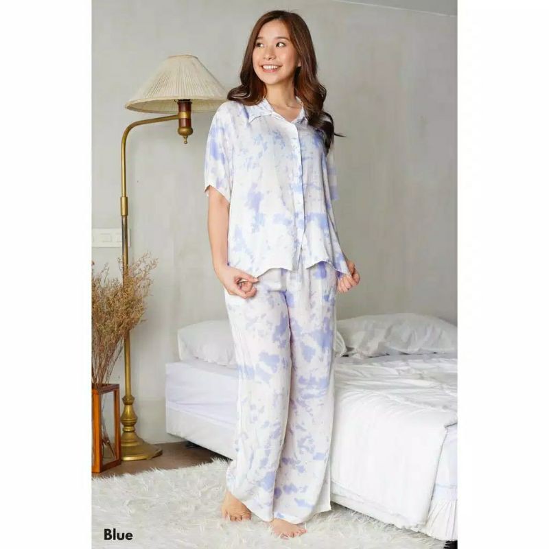 Set Tie Dye - Galaxy Shortsleeve Set / Baju Tidur /Daily Set-1