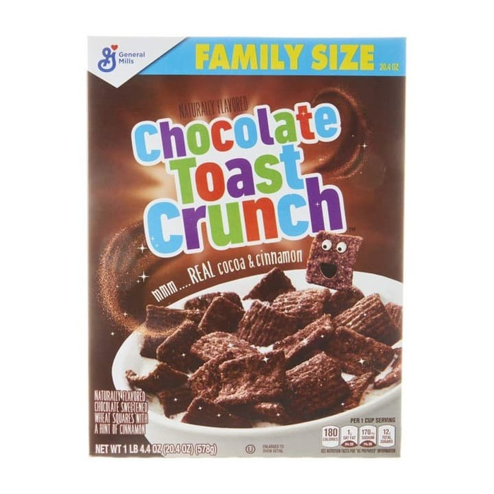 

Chocolate Toast Crunch - sereal rasa cinnamon chocolate