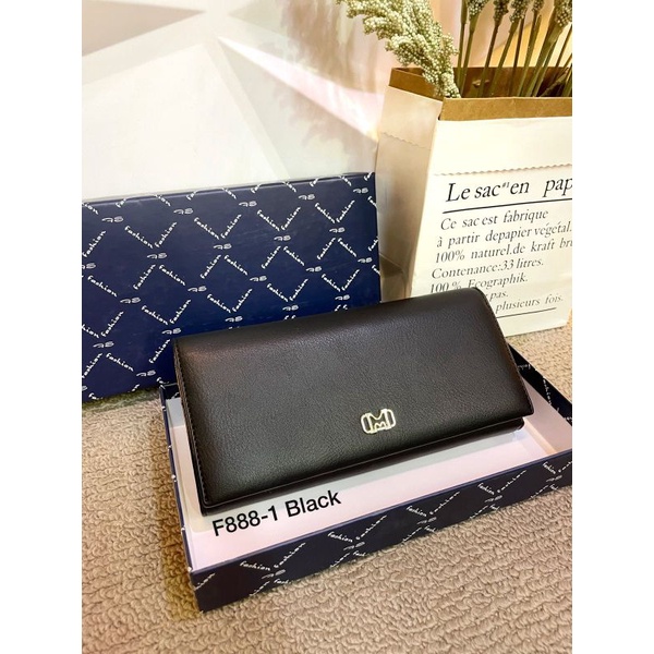 Dompet Lipat Panjang Wanita Kode F888-1 Size 19x9 Free Box