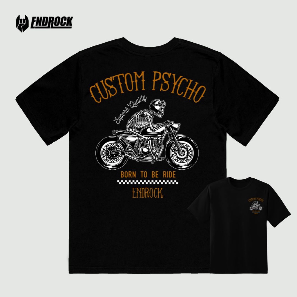 Kaos Distro Original Endrock Tema Psycho