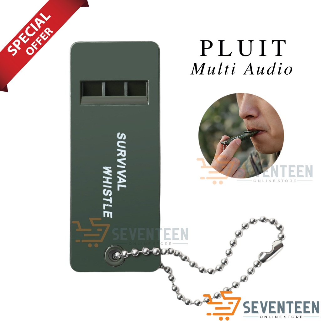 PLUIT PELUIT ULTRASONIC WHISTLE 3 SUARA NADA MAINAN PANGGILAN BURUNG PLUIT SURVIVAL MULTIFUNGSI