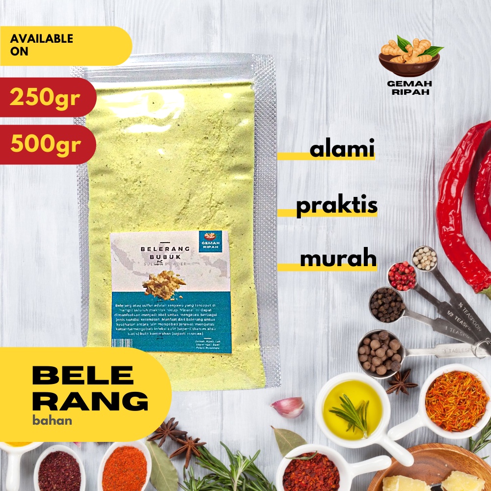Belerang Bubuk 250gram 500gram 1kgBelerang Bubuk Sulfur Belerang Grade A Murni Sabun Belerang Obat G