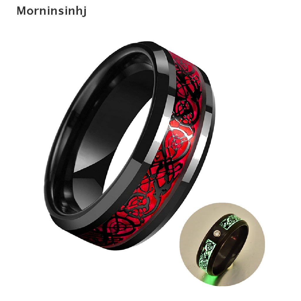 Mornin Cincin Bahan Tungsten Stainless Steel Diameter 8mm Untuk Pria