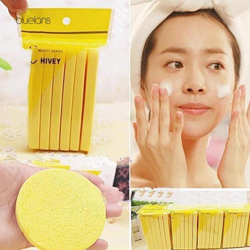 (isi 12)Sponge Facial Stick / Spon Cuci Muka / Spon Kentang Hivey