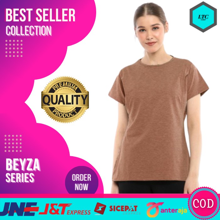 Baju Atasan Ibu Hamil Kaos Menyusui Lengan Pendek Beyza Series