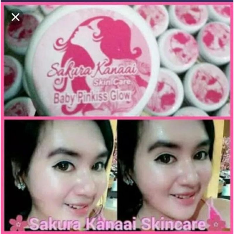 Cream Pemutih Dan Pengglowing Wajah sakura Glowing Cream Original Memutihkan Dan Menghilangkan Flek Hita Membandel