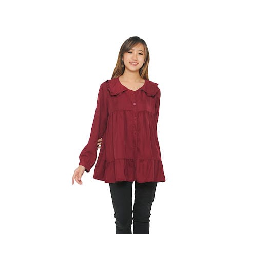 MIDI BLOUSE KOREA//ATASAN WANITA TOP SHAKILA IMPOR