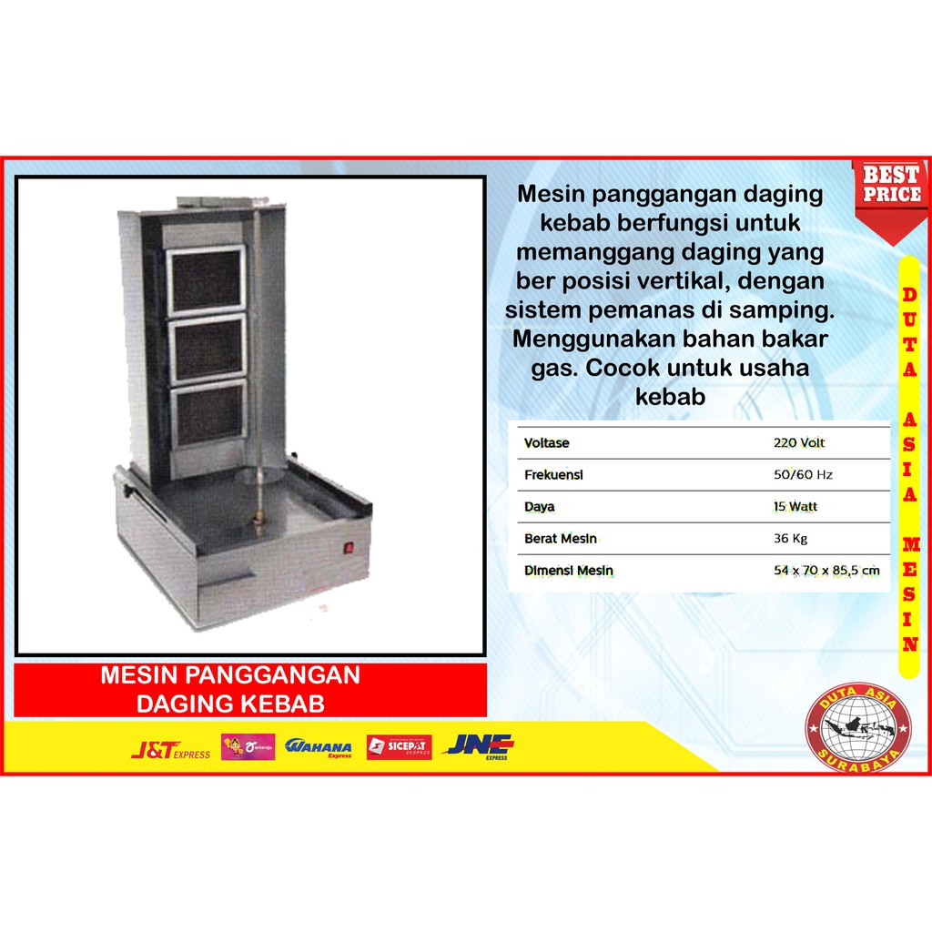 MESIN PEMANGGANG DAGING KEBAB