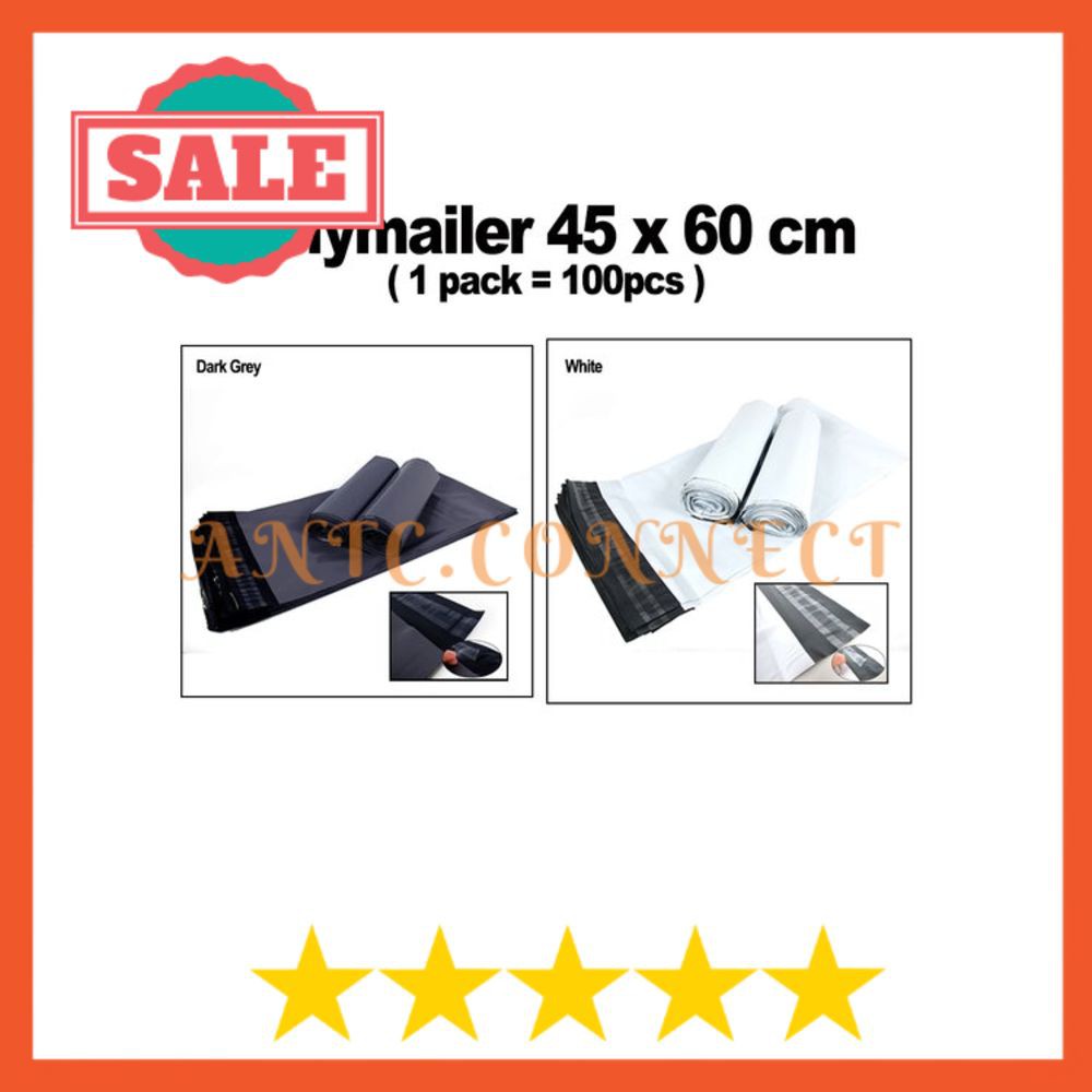 

Antc.Connect Polymailer 45X60 Polybag Kantong Amplop Plastik Packing Isi 100 Recycle GRADE I