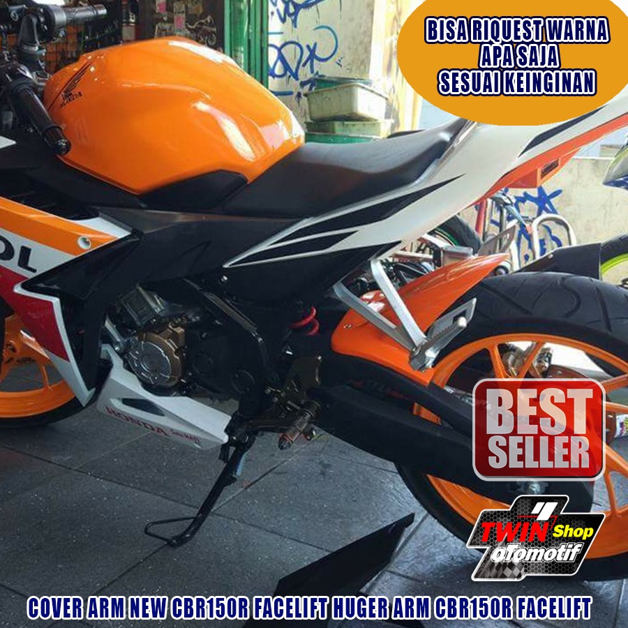 Cover arm new CBR150R facelift model cbr250RR spakbor kolong CBR150R ORANGE