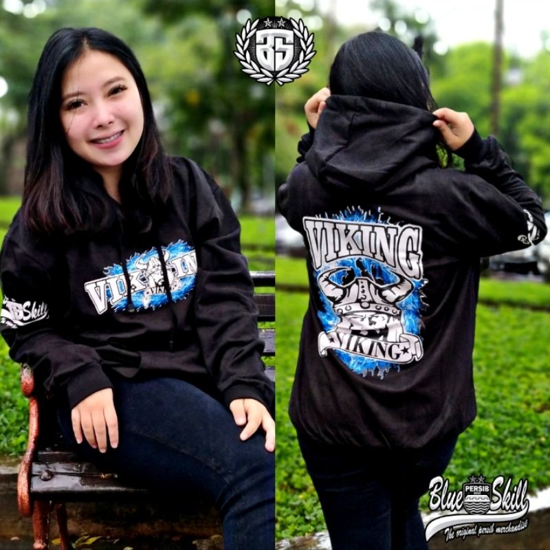 Sweater hoodie persib / jaket sweater persib est 1933 / sweater jaket viking / jaket sweater bobotoh / jaket sweater persib untuk pria dan wanita