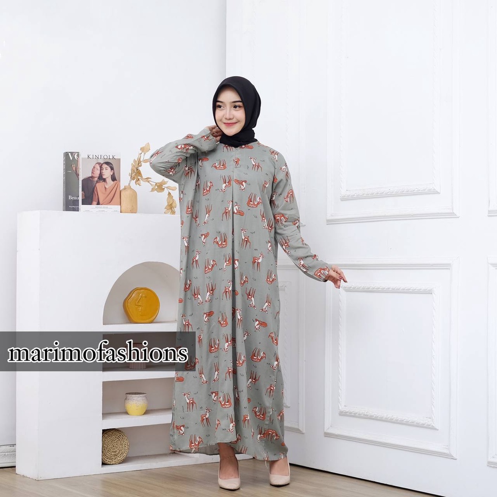 Daster Gamis Busui Lengan Panjang Semata Kaki MARIMO FASHIONS