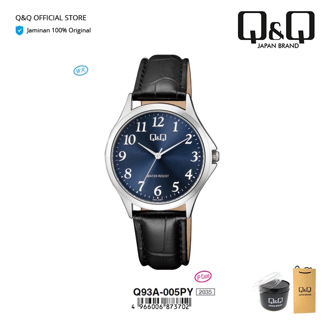 Q&Q QnQ QQ Original Jam Tangan Wanita Fashion Analog Kulit - Q93 Q93A Tahan Air 3 BAR-4