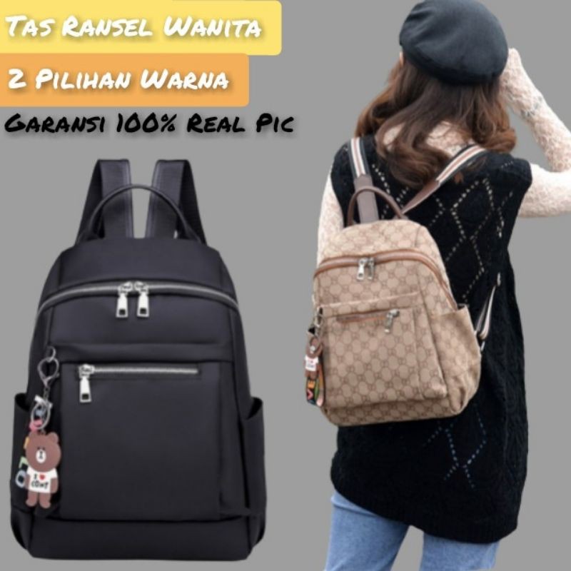 New Arivall!!Tas wanita Kain Tahan Air Waterproof/Tas Ransel Wanita Kanvas GG